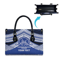 Personalised Tonga Taufa'ahau Pilolevu College Leather Bag Polynesian Ngatu Tribal - Polynesian Pride