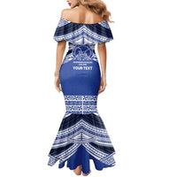 Personalised Tonga Taufa'ahau Pilolevu College Mermaid Dress Polynesian Ngatu Tribal