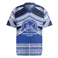 Personalised Tonga Taufa'ahau Pilolevu College Rugby Jersey Polynesian Ngatu Tribal