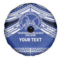 Personalised Tonga Taufa'ahau Pilolevu College Spare Tire Cover Polynesian Ngatu Tribal