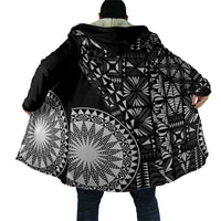 Black Tongan Ngatu Fonulei Pattern Cloak - Polynesian Pride