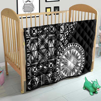 Black Tongan Ngatu Fonulei Pattern Quilt