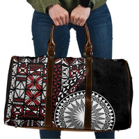 Red Tongan Ngatu Fonulei Pattern Travel Bag - Polynesian Pride