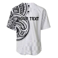 Hawaii and Japanese Culture Personalised Baseball Jersey With Polynesian Tribal Tattoo Style