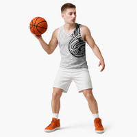 Hawaii and Japanese Culture Personalised Basketball Jersey With Polynesian Tribal Tattoo Style - Polynesian Pride