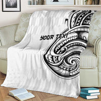 Hawaii and Japanese Culture Personalised Blanket With Polynesian Tribal Tattoo Style