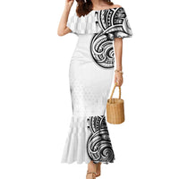 Hawaii and Japanese Culture Personalised Family Matching Mermaid Dress and Hawaiian Shirt With Polynesian Tribal Tattoo Style