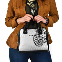Hawaii and Japanese Culture Personalised Shoulder Handbag With Polynesian Tribal Tattoo Style