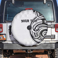 Hawaii and Japanese Culture Personalised Spare Tire Cover With Polynesian Tribal Tattoo Style