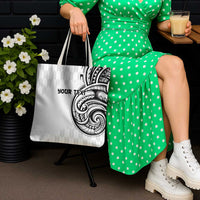 Hawaii and Japanese Culture Personalised Tote Bag With Polynesian Tribal Tattoo Style - Polynesian Pride