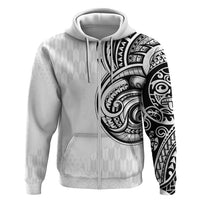 Hawaii and Japanese Culture Personalised Zip Hoodie With Polynesian Tribal Tattoo Style