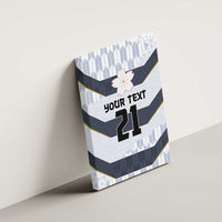 Japan Pacific Rugby 2022-23 Custom Canvas Wall Art Black Sakura Japanese Wave Pattern