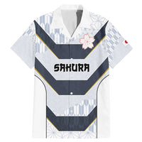 Japan Pacific Rugby 2022-23 Custom Family Matching Mermaid Dress and Hawaiian Shirt Black Sakura Japanese Wave Pattern