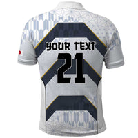 Japan Pacific Rugby 2022-23 Custom Polo Shirt Black Sakura Japanese Wave Pattern