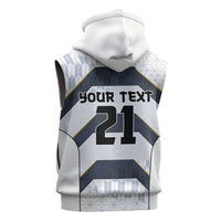 Japan Pacific Rugby 2022-23 Custom Sleeveless Hoodie Black Sakura Japanese Wave Pattern - Polynesian Pride