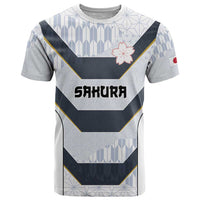 Japan Pacific Rugby 2022-23 Custom T Shirt Black Sakura Japanese Wave Pattern