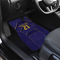 Japan Pacific Rugby 2022-23 Custom Car Mats Blue Sakura Japanese Wave Pattern