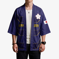 Japan Pacific Rugby 2022-23 Custom Kimono Blue Sakura Japanese Wave Pattern - Polynesian Pride