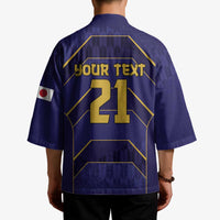 Japan Pacific Rugby 2022-23 Custom Kimono Blue Sakura Japanese Wave Pattern - Polynesian Pride