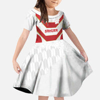 Japan Pacific Rugby 2022-23 Custom Family Matching Mermaid Dress and Hawaiian Shirt Red Sakura Japanese Wave Pattern