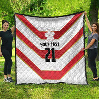 Japan Pacific Rugby 2022-23 Custom Quilt Red Sakura Japanese Wave Pattern