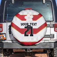 Japan Pacific Rugby 2022-23 Custom Spare Tire Cover Red Sakura Japanese Wave Pattern