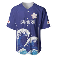 Japan Pacific Rugby Custom Baseball Jersey Go Sakura Japanese Wave Pattern