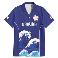 Japan Pacific Rugby Custom Family Matching Mermaid Dress and Hawaiian Shirt Go Sakura Japanese Wave Pattern