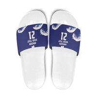 Japan Pacific Rugby Custom Slide Sandals Go Sakura Japanese Wave Pattern - Polynesian Pride
