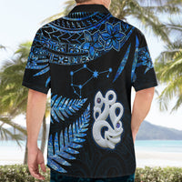 Custom Matariki New Zealand Hawaiian Shirt Maori Manaia with Paua Shell - Blue LT9 - Polynesian Pride