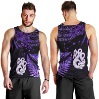 Custom New Zealand Men Tank Top Matariki NZ Manaia with Paua Shell - Purple LT9 - Polynesian Pride
