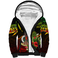 Custom Vanuatu Islands Sherpa Hoodie Proud To Be A Ni-Van LT9 Unisex Reggae - Polynesian Pride