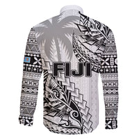 Fiji Rugby Family Matching Summer Maxi Dress and Hawaiian Shirt Kaiviti Fijian Tribal World Cup White LT9 - Polynesian Pride
