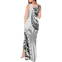 Fiji Rugby Tank Maxi Dress Kaiviti Fijian Tribal World Cup White LT9 - Polynesian Pride