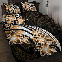 Plumeria Tribal Tattoo Quilt Bed Set Gold Polynesian Pattern LT9 Gold - Polynesian Pride