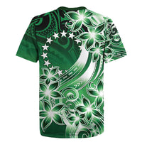 Cook Islands Tattoo Rugby Jersey Plumeria Polynesian Pattern