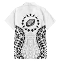 World Rugby Cook Islands Family Matching Off The Shoulder Long Sleeve Dress and Hawaiian Shirt Kukis Make History - Polynesian Pride