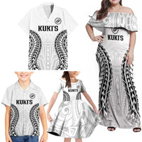 World Rugby Cook Islands Family Matching Off Shoulder Maxi Dress and Hawaiian Shirt Kukis Make History - Polynesian Pride