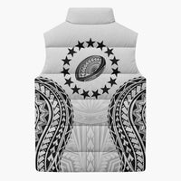 World Rugby Cook Islands Sleeveless Puffer Jacket Kukis Make History - Polynesian Pride