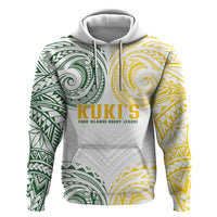World Rugby Cook Islands Zip Hoodie White Polynesian Tribal Pattern - Polynesian Pride