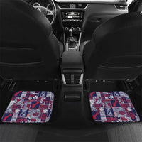 Guam Felis Pasgua Car Mats Pacific Patchwork Xmas Vibes - Polynesian Pride