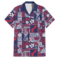 Guam Felis Pasgua Family Matching Long Sleeve Bodycon Dress and Hawaiian Shirt Pacific Patchwork Xmas Vibes - Polynesian Pride