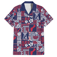 Guam Felis Pasgua Family Matching Puletasi and Hawaiian Shirt Pacific Patchwork Xmas Vibes - Polynesian Pride