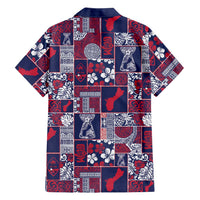 Guam Felis Pasgua Family Matching Puletasi and Hawaiian Shirt Pacific Patchwork Xmas Vibes - Polynesian Pride