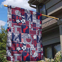 Guam Felis Pasgua Garden Flag Pacific Patchwork Xmas Vibes - Polynesian Pride