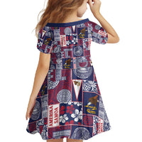 Manuia le Kerisimasi American Samoa Family Matching Long Sleeve Bodycon Dress and Hawaiian Shirt Pacific Patchwork Xmas Vibes - Polynesian Pride