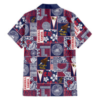 Manuia le Kerisimasi American Samoa Family Matching Long Sleeve Bodycon Dress and Hawaiian Shirt Pacific Patchwork Xmas Vibes - Polynesian Pride