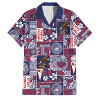 Manuia le Kerisimasi American Samoa Family Matching Off Shoulder Maxi Dress and Hawaiian Shirt Pacific Patchwork Xmas Vibes - Polynesian Pride