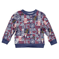 Manuia le Kerisimasi American Samoa Kid Ugly Christmas Sweater Pacific Patchwork Xmas Vibes - Polynesian Pride