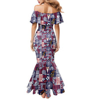 Manuia le Kerisimasi American Samoa Mermaid Dress Pacific Patchwork Xmas Vibes - Polynesian Pride